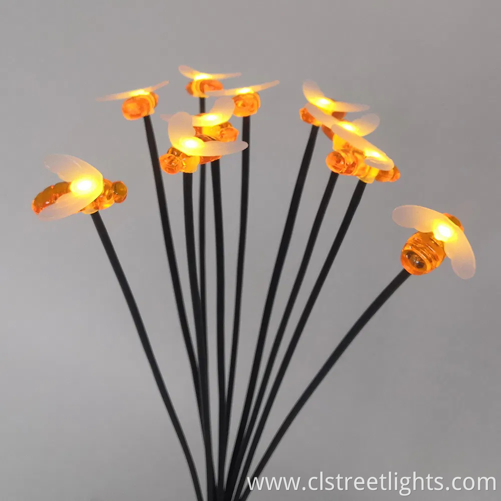 Yichen 10PCS Bee Waterproof Solar LED Garden Lawn Light